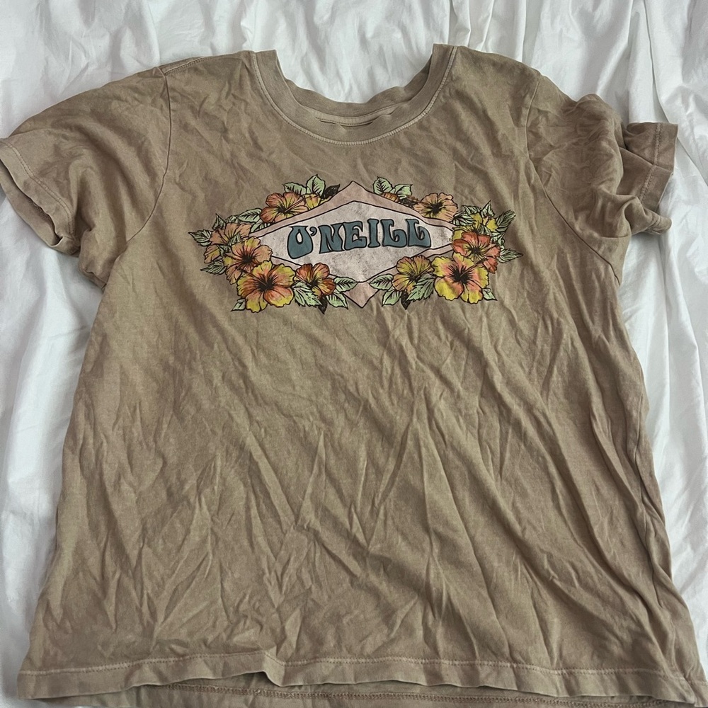 O'Neill Women's Brown Floral Tee